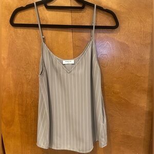 Babaton tan Striped tank top